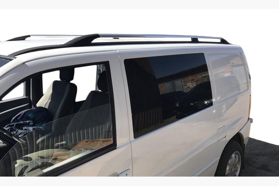 Mercedes Vito W638 1996–2003 Chroom dakrails Metalen montagevoeten Image