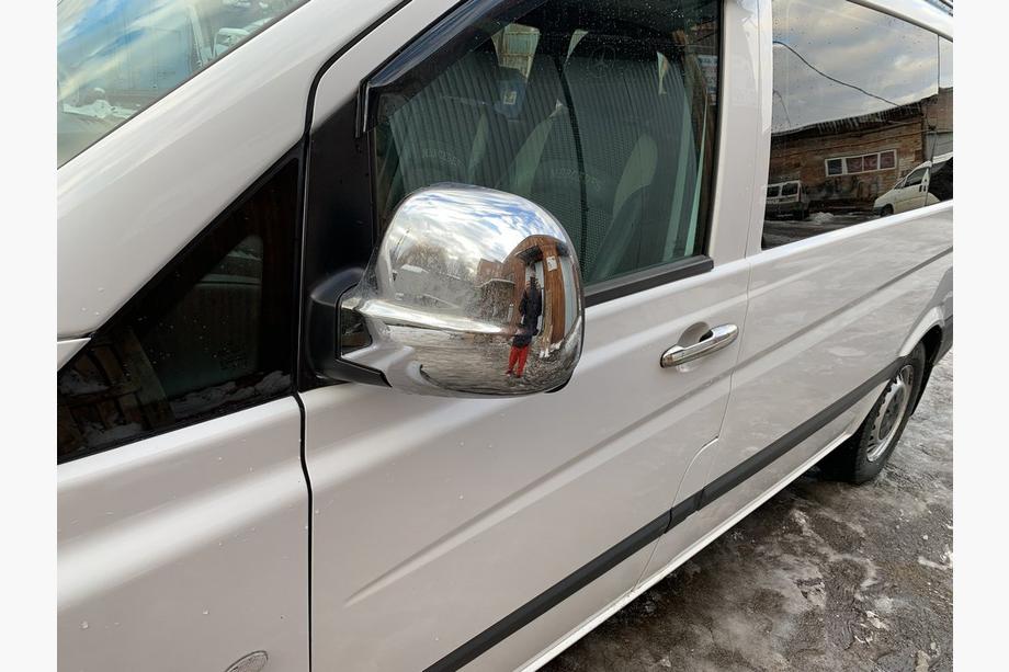 Mercedes Vito W639 2004–2014 Chroom spiegelkappen Vito 2004-2010 (2 stuks) OmsaLine - Italiaans roestvrij staal Foto 2