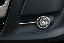 Fiat Doblo II 2010–2022 Chromen mistlampomlijsting met strips (2010-2015, 4 stuks, RVS) Carmos - Turks staal foto 1