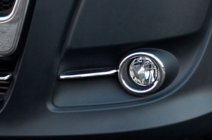 Fiat Doblo II 2010–2022 Chromen mistlampomlijsting met strips (2010-2015, 4 stuks, RVS) Carmos - Turks staal foto 8
