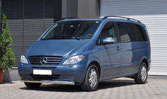 Mercedes Vito W639 2004–2014 Voorbumperbescherming ST008 (RVS) foto 2