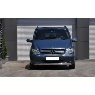 Voorbumperbescherming ST008 (RVS) Mercedes Vito W639 2004–2014 foto 4