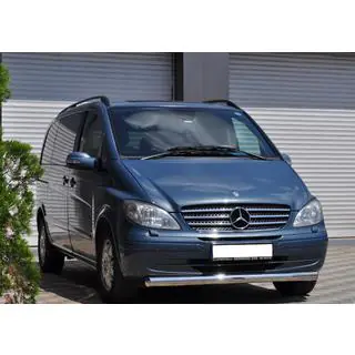 Voorbumperbescherming ST008 (RVS) Mercedes Vito W639 2004–2014 foto 3