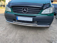 Mercedes Vito W639 2004–2014 Voorbeschermbeugel ST014 (RVS) 2004-2010, Ø60 ↗ Ø42 mm foto 2