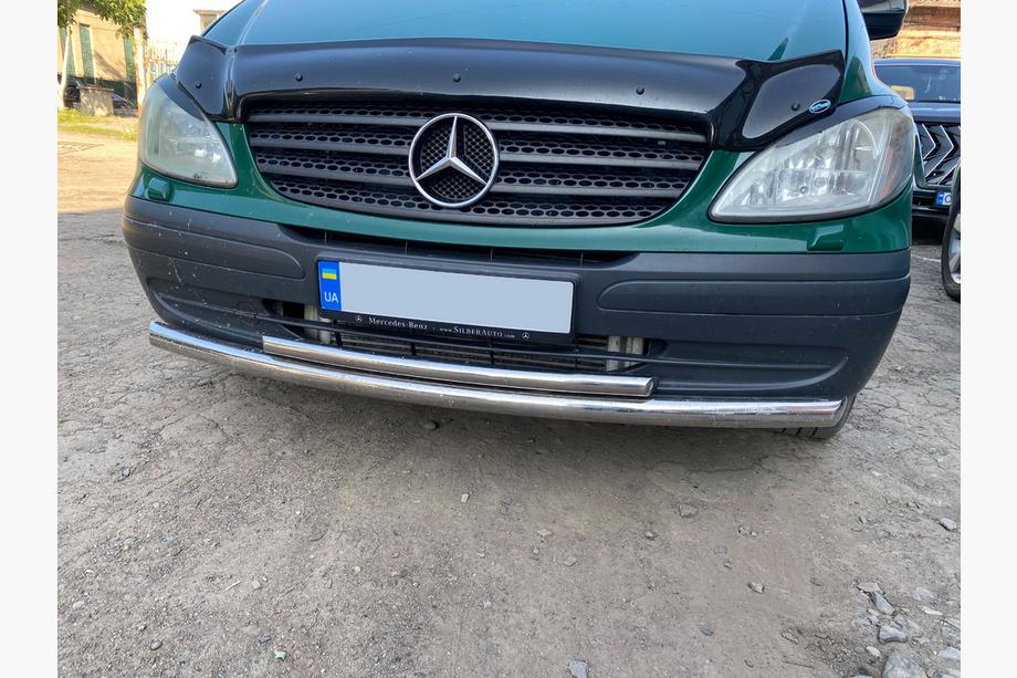 Mercedes Vito W639 2004–2014 Voorbeschermbeugel ST014 (RVS) 2010-2015, Ø70→48 mm Foto 2