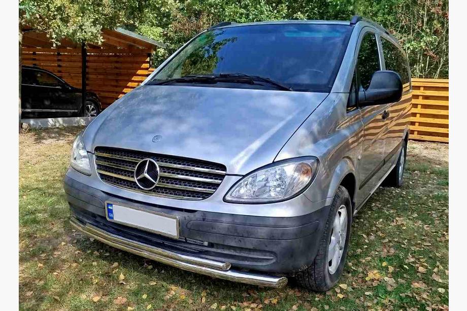 Mercedes Vito W639 2004–2014 Voorbeschermbeugel ST014 (RVS) 2010-2015, Ø70→48 mm Foto 13