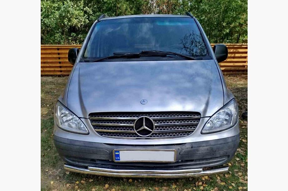 Mercedes Vito W639 2004–2014 Voorbeschermbeugel ST014 (RVS) 2010-2015, Ø70→48 mm Foto 12