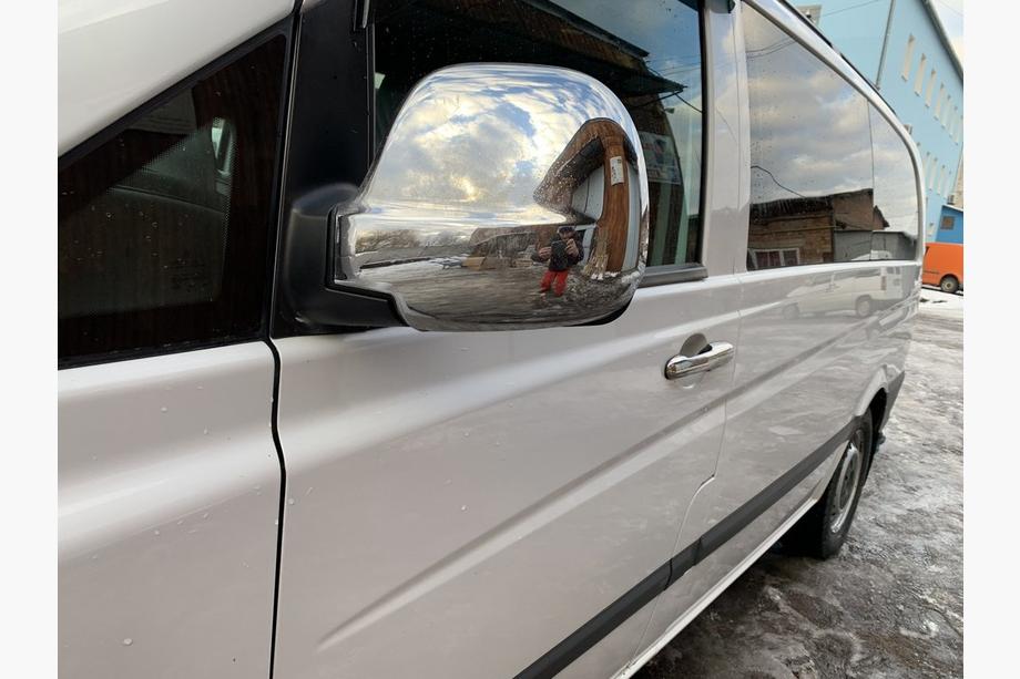 Mercedes Viano 2004–2014 Chrom spiegelkappen VITO 2004-2010 (2 stuks) OmsaLine - Italiaans roestvrij staal Foto 5