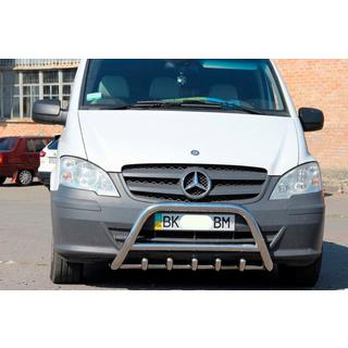 Bullbar WT003/004 (RVS) Mercedes Viano 2004–2014 foto 4
