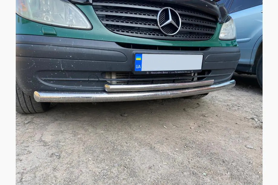 Mercedes Viano 2004–2014 Voorbeschermbeugel ST014 (RVS) Foto 1