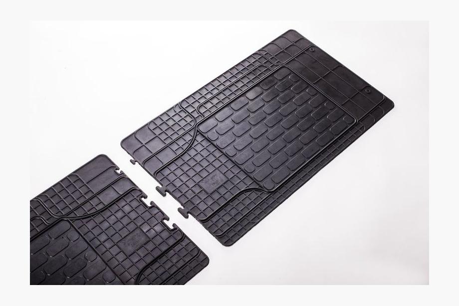 Mercedes Viano 2004–2014 Achterste rubber automatten (2 stuks, Stingray) Premium - zonder rubbergeur Foto 5
