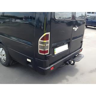 RVS achterlichtcovers (2 st.) Mercedes Sprinter W901/902/903/904/905 1995–2006 foto 1