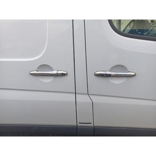 Deurgreep covers (set 4 stuks, RVS) Mercedes Sprinter W906 2006–2018 foto 2