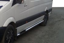 Mercedes Sprinter W906 2006–2018 Sidebars (2 stuks, RVS) Ø70, Lang-Extra lang foto 3
