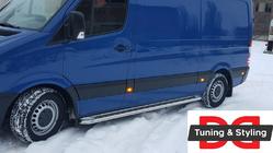 Mercedes Sprinter W906 2006–2018 Premium side steps (2 st., RVS) Ø60, middellange wielbasis foto 3