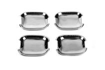 Mercedes E-class W210 1995–2002 Chromen deurgreepkom-afdekkappen (set van 4) Verchroomd kunststof foto 1