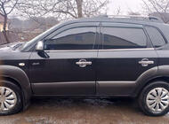 Hyundai Tucson JM 2004– RVS raamomlijsting (4 stuks) foto 1