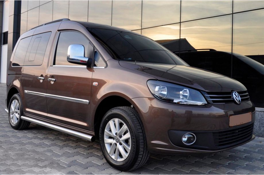 Volkswagen Caddy 2010–2015 Sidebars BB001 (2 stuks, RVS) Image