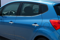 Kia Venga 2010–2019 Raamomlijsting (4 stuks, RVS) foto 1