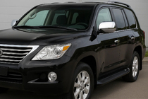Lexus LX570/450d 2008–2022 Spiegelkappen (2008-2012, 2 st., RVS) foto 1