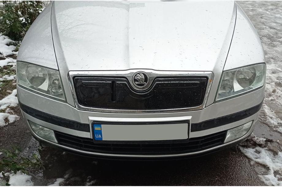 Skoda Octavia II A5 2006–2010 Winterafdekking voor grille (bovenste) Mat Foto 1