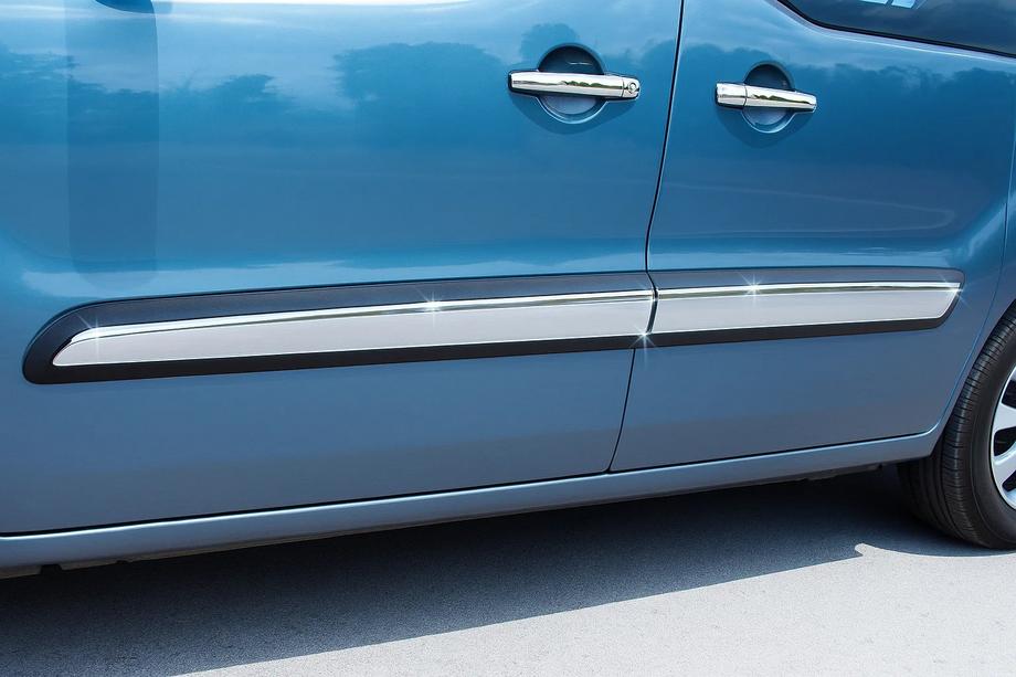 Citroen Berlingo 2008–2018 RVS deurstrips (4 st.) Carmos - Turks staal Image
