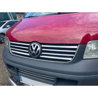 Sierstrips voor grille (8 stuks, RVS) Volkswagen T5 Transporter 2003–2010 foto 2