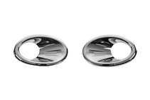 Nissan Qashqai 2010–2014 Mistlampomlijsting met uitsparing (set van 2, kunststof) foto 2