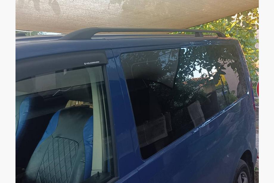 Volkswagen T5 Transporter 2003–2010 Zwarte dakrails Lange wielbasis, metalen voetjes Foto 20