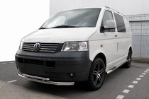 Volkswagen T5 Transporter 2003–2010 Voorbeschermbeugel ST014 (RVS) 60 x 42 mm foto 1