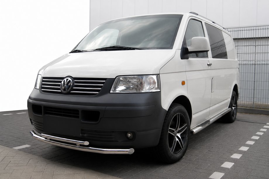 Volkswagen T5 Transporter 2003–2010 Voorbeschermbeugel ST014 (RVS) 60 x 42 mm Image
