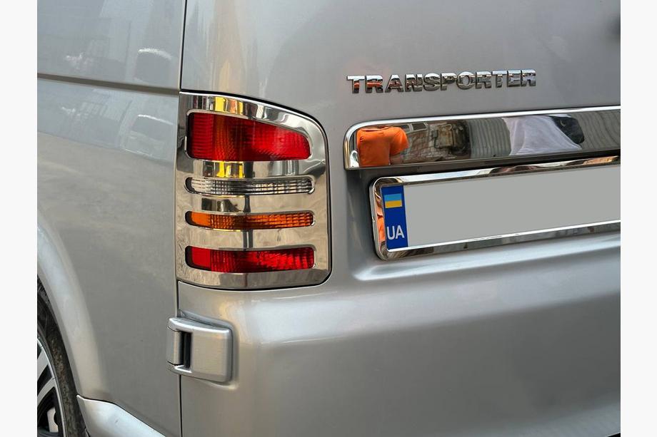 Volkswagen T5 Multivan 2003–2010 Achterlicht sierlijsten (2 st., RVS) 2-deurs, OmsaLine - Italiaans roestvrij staal Image
