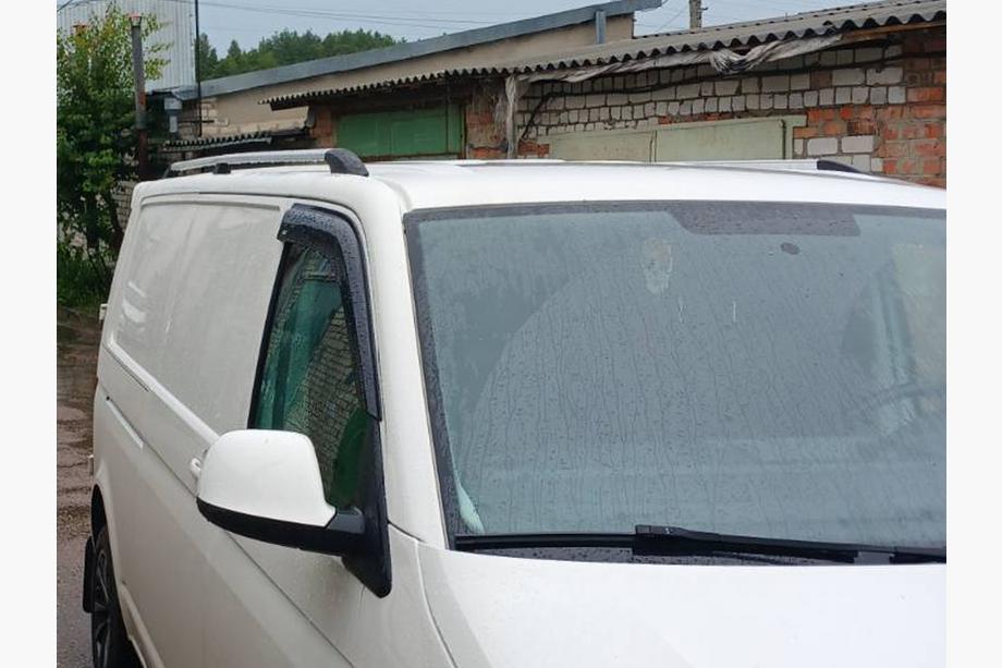 Volkswagen T5 Multivan 2003–2010 Chromen dakrails Lange wielbasis, metalen voetjes Foto 4