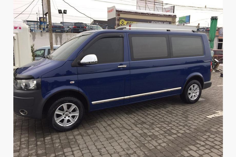 Volkswagen T5 Caravelle 2004–2010 Deurstrips (RVS, chroom) 1 deur, korte wielbasis, Carmos - Turks staal Foto 4