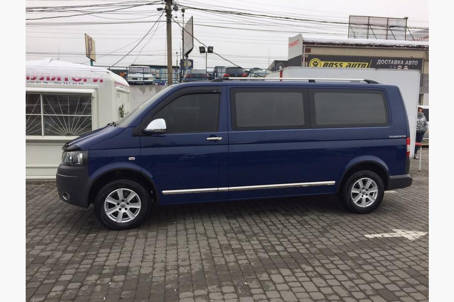 Volkswagen T5 Caravelle 2004–2010 Deurstrips (RVS, chroom) 1 deur, korte wielbasis, Carmos - Turks staal Foto 3