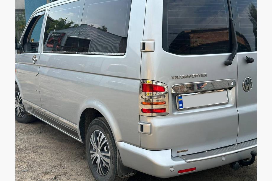 Volkswagen T5 Caravelle 2004–2010 Deurstrips (RVS, chroom) 1 deur, korte wielbasis, Carmos - Turks staal Foto 17
