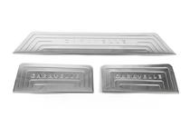 Volkswagen T5 Caravelle 2004–2010 RVS instaplijsten voor binnenzijde (Omsa) Set van 3 dorpellijsten foto 2