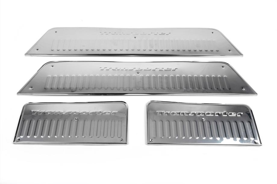 Volkswagen T5 2010–2015 Instaplijsten voor binnendorpels Carmos (RVS) 4-deurs, Transporter Foto 7