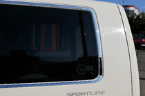 Volkswagen T5 2010–2015 Complete raamomlijsting (14-delig, RVS) foto 2