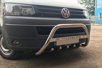 Volkswagen T5 2010–2015 Bullbar WT003 (RVS) 60 mm, met opschrift foto 1