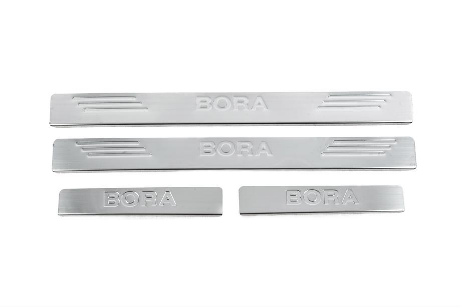 Volkswagen Bora 1998–2004 OmsaLine instaplijsten (set van 4, RVS) Image