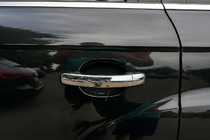 Volkswagen Touareg 2002–2010 Deurgreep covers (set 4 stuks, RVS) Met knoppen, Carmos - Turks roestvrij staal foto 5