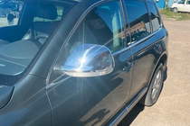 Volkswagen Touareg 2002–2010 Spiegelkappen 2007-2010 (2 stuks, RVS) verchroomd kunststof foto 5