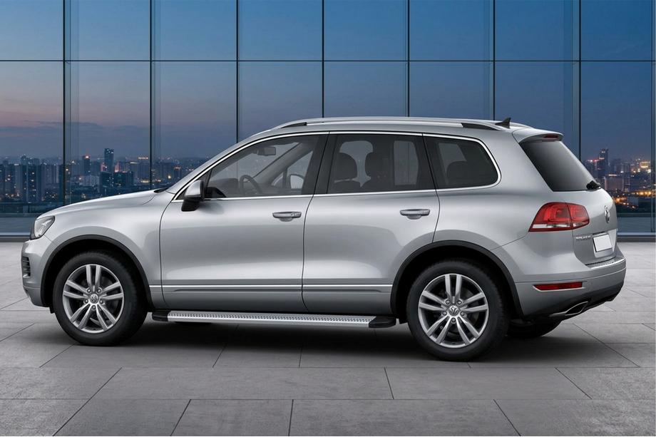 Volkswagen Touareg 2010–2018 Zijtreden Maya V2 (set van 2, aluminium) Image