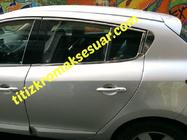Renault Megane III 2009–2016 Bovenste raamomlijsting (HB, 6-delig, RVS) foto 4