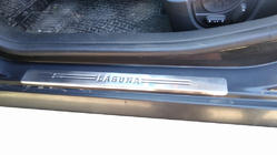 Renault Laguna 2007–2015 OmsaLine instaplijsten (set van 4, RVS) foto 1