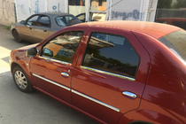 Dacia Logan I 2008–2012 Deurlijsten (4 stuks, RVS) Carmos - Turks staal foto 3