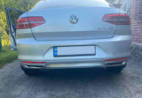 Volkswagen Passat B8 2015–2023 Sierstukken uitlaatimitatie SD/SW (2015-2018, 2 stuks, RVS) S-Design - Italiaans roestvrij staal foto 2