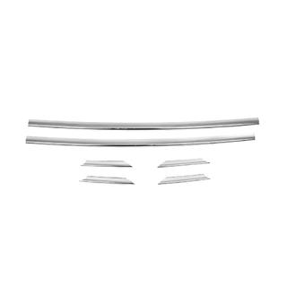Chromen bumperrooster afdekkappen 2007-2015 (6 stuks, RVS) Renault Trafic 2001–2015 foto 2