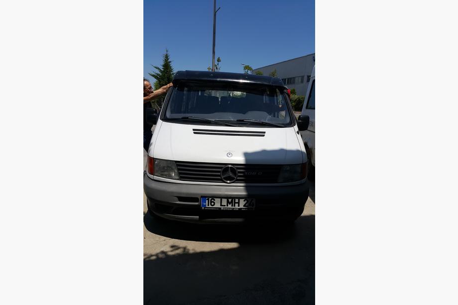 Mercedes Vito W638 1996–2003 Voorruitvizier (zwart hoogglans, 5 mm) Foto 7